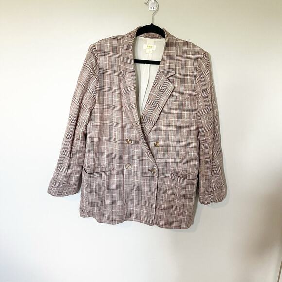 Anthropologie Maeve Double-Breasted Blazer Color:
BROWN MOTIF women’s size 14 - Picture 1 of 14